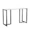 Martha Stewart 23.5 in. D X 47.25 in. W X Glass, Steel, Clear Top/Oil Rubbed Bronze Frame XU-DK-1-BK-MS - alternate 4